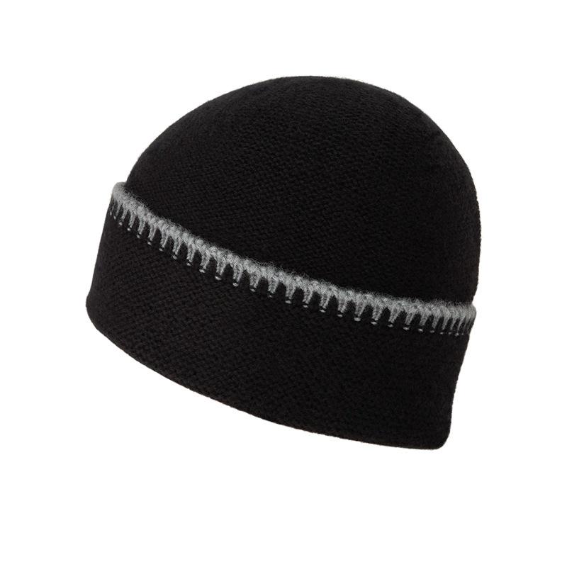 Unisex 100% Pure Cashmere Beanie with Ear Protection - Autumn/Winter Casual Knit Hat
