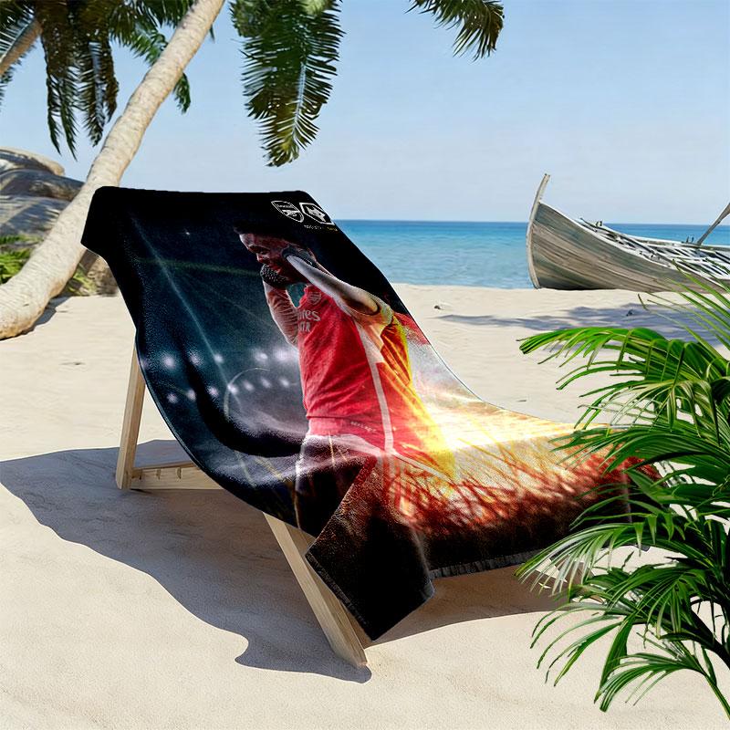 Bukayo Saka Force Beach Towel, Large Soft Quick Dry Towel for Beach Camping Swimming