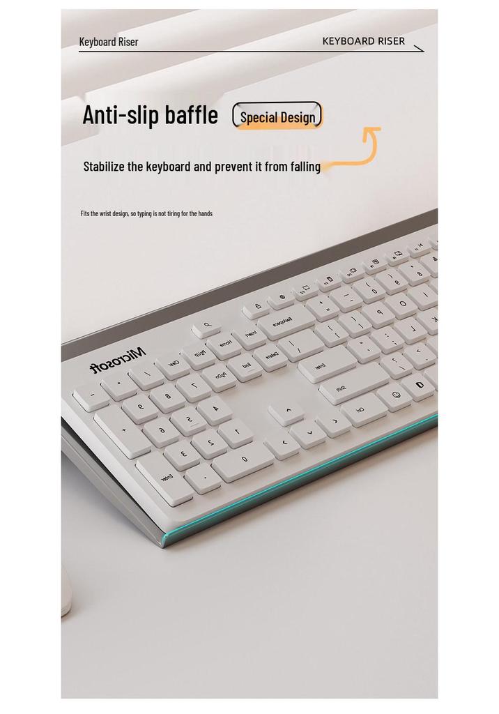 Rutschfester kippbarer Tastaturständer für Desktop, Laptop, Maus, Büroaufbewahrung