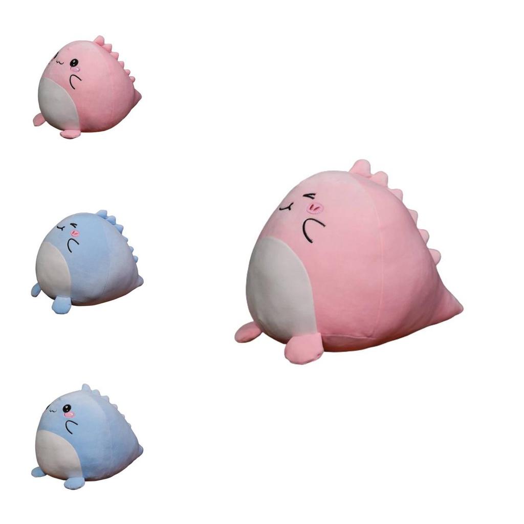 Squishmallow Dinosaur Plush Toy Super Soft Short Plush Blue/pink 20cm/7.87in