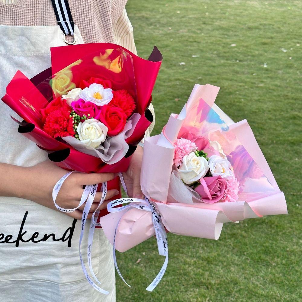 

Artificial Rose Bouquet Rose Decoration Fake Flower New Artificial Flowers Wedding Decor синій