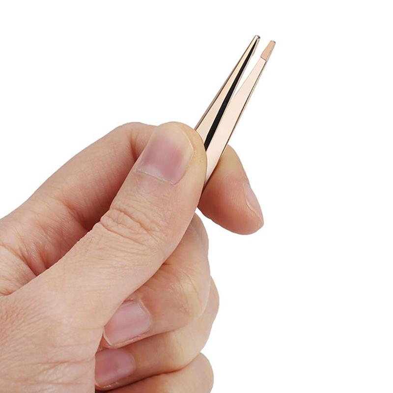 Eyebrow Tweezer Hair Beauty Fine Hairs Puller Stainless Steel Eye Brow Clips Removal Hair Removal Tweezers Makeup Tools