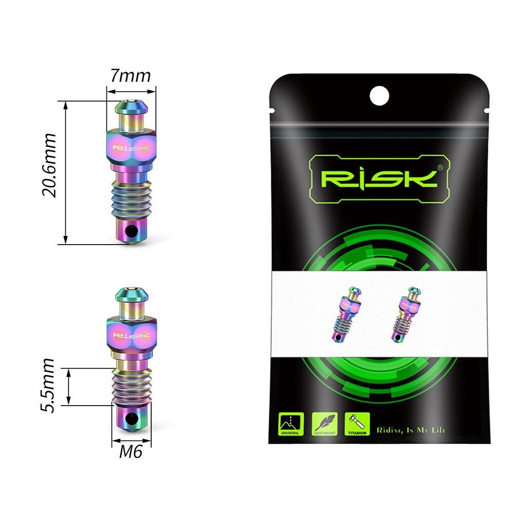 1 Set Titanium Alloy Bicycle Oil Disc Screws Multicolor Gold Disc Brake Screws Road Bike