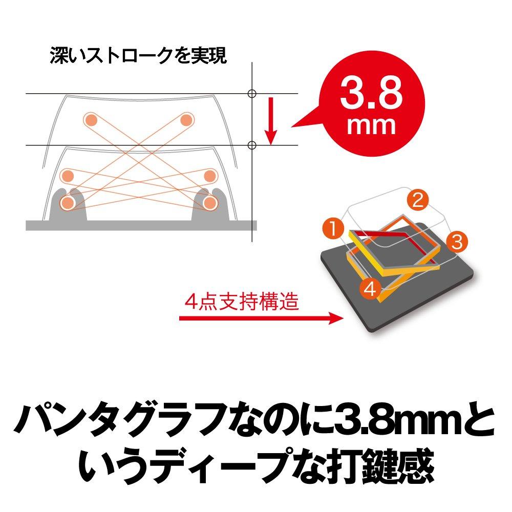 Buffalo High-Quality Wired Keyboard with Deep Stroke Pantograph Keys, Black, BSKBU515BK [Compatible with Windows, PS4, and PS3]