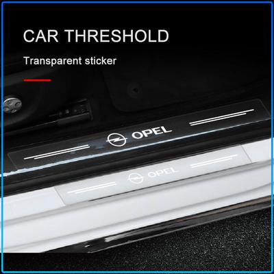 4pcs Car Threshold Sticker Scratch Resistant Transparent Film Protector For Astra H G Corsa Insignia Astra Antara Meriva Zafira Interior