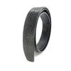 Cuir uniquement ventre de crocodile pleine largeur cuir véritable [Happy Patch] ceinture, motif, cuir, env.. 125cm, 38mm, taille, long, ceinture pour homme,