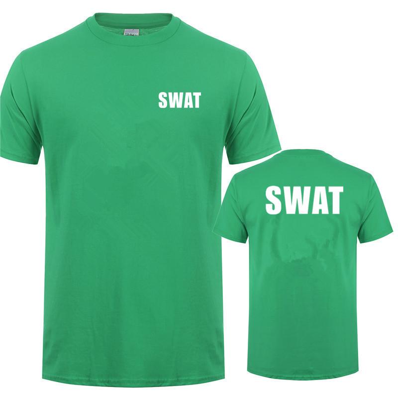 Swat T-Shirt Sommer Neue Kleidung Baumwolle Lässig Kurzarm Unisex T-Shirts Hip Hop Swat T-Shirts Oberteile Ot035