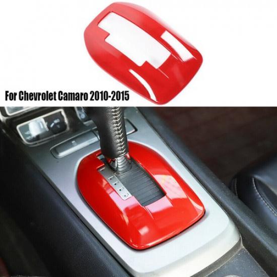 Interior Gear Shift Panel Frame Cover Trim For Chevrolet Camaro 2010-2015 Red