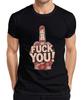FUCK YOU Middle Finger Floral Floral Cheeky Provocative Gift Mens T-Shirt
