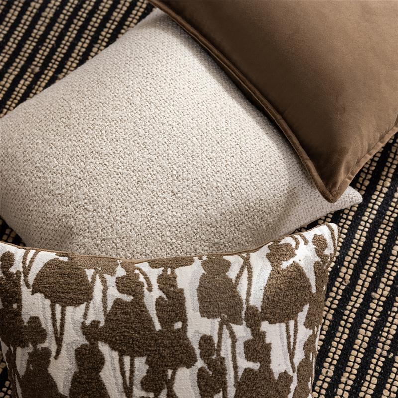 45X45CM Brown Throw Pillow Cover Simple Versatile Stamping Waist Cushion Cover Decor Home Decorative Pillowcase