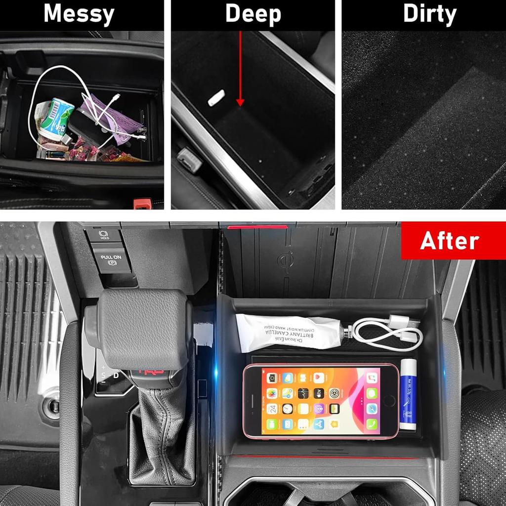 TTCR-II Compatible With -2025 Toyota Tundra Console Organizer Tray, For -2025 Tundra Limited/SR/TRD Center Console Secondary Organizer Tray