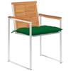 Exclusive House - Garden Chairs Set of 4 with Cushions Solid Acacia Wood