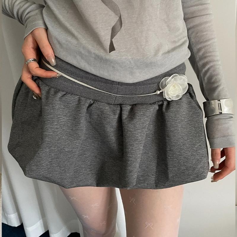 Elegant Rose Waist Chain Choker Necklace Imitation Pearls Floral Collar Chain Jewelry for Women Adjustable Length