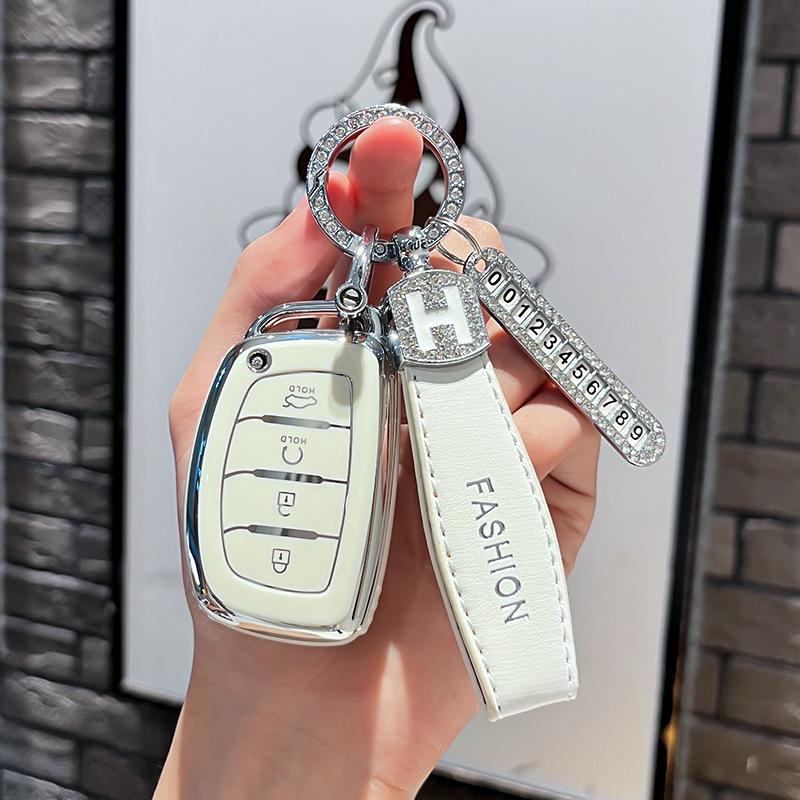 Car Remote Key Case Cover Protect Shell Fob For Hyundai Creta Ix35 Ix45 I10 I30 I40 Tucson Santa Fe Rena Sonata Elantra Azera