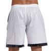 Mens Wet Look Boxer Shorts Drawstring Elastic Waist Pockets Waterproof Beach Shorts Swimming Trunks Loose Fit Short Pants Club
