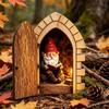 Wooden Mini Door Decor Creative Christmas Door Decor Homeowners Fairy Door  Wall Decor