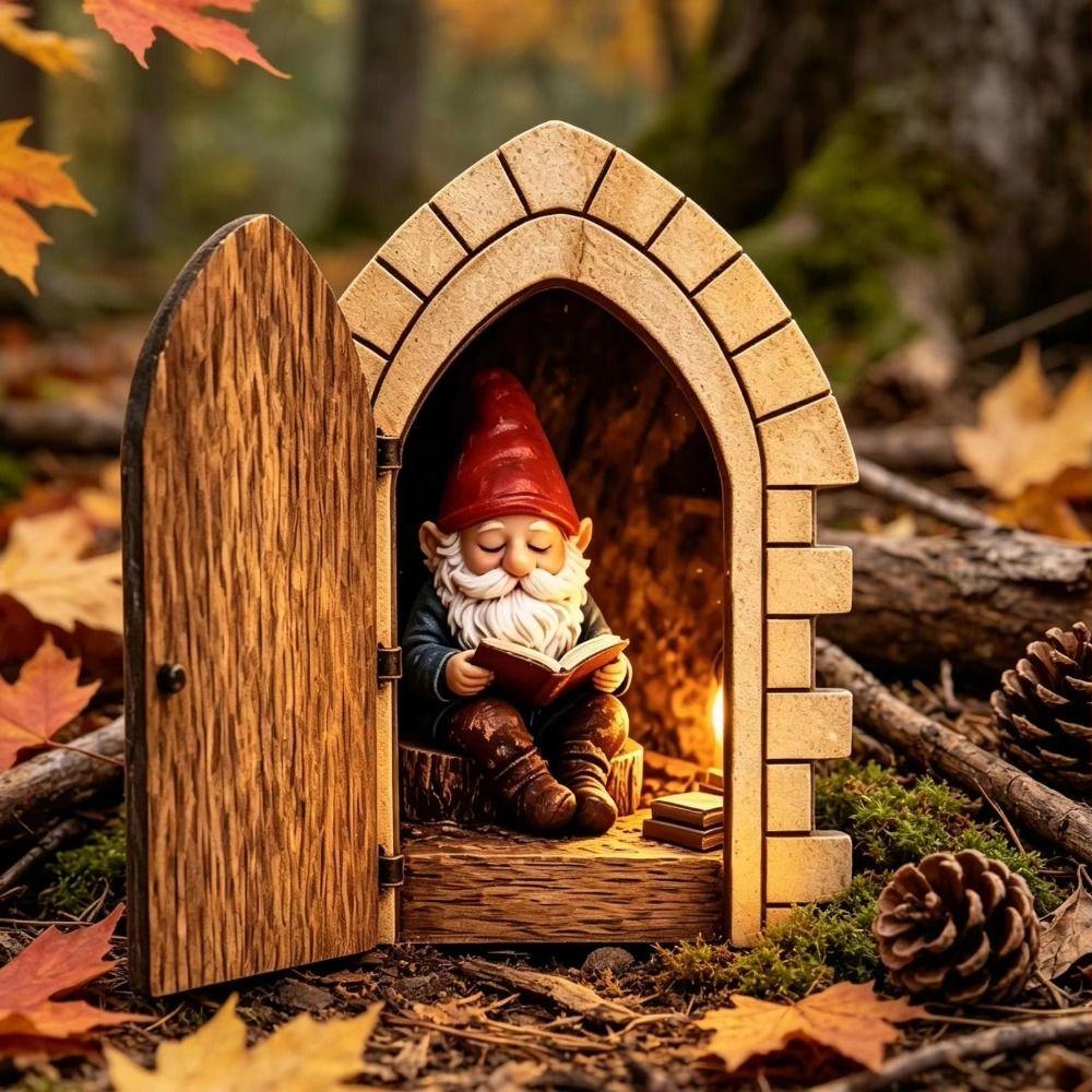 Wooden Mini Door Decor Creative Christmas Door Decor Homeowners Fairy Door Wall Decor