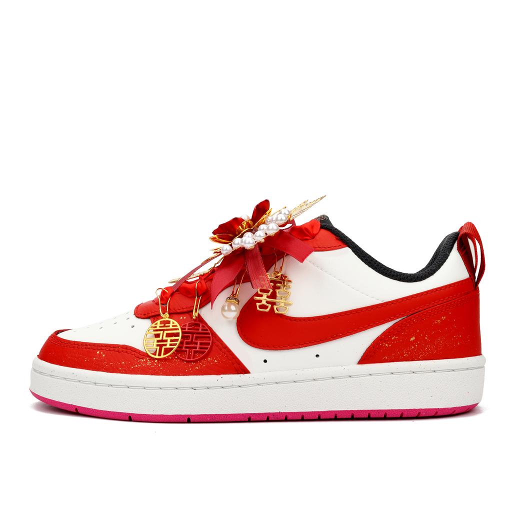 Nike Court Borough Amortizare de Lungă Durată și Rezistentă Pantofi de Skateboard cu Top Jos Femei Roșu DJ0040-100(Echipa900-)