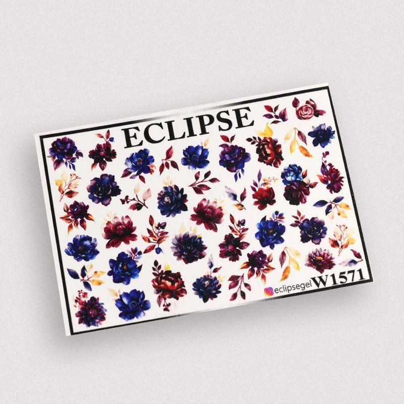 

New-Russian Eclipse Ultra-Thin 2D Water Transfer Stickers Nail Stickers Exquisite Pattern Hot Gold and Silver Can Not Be Warped W1571
