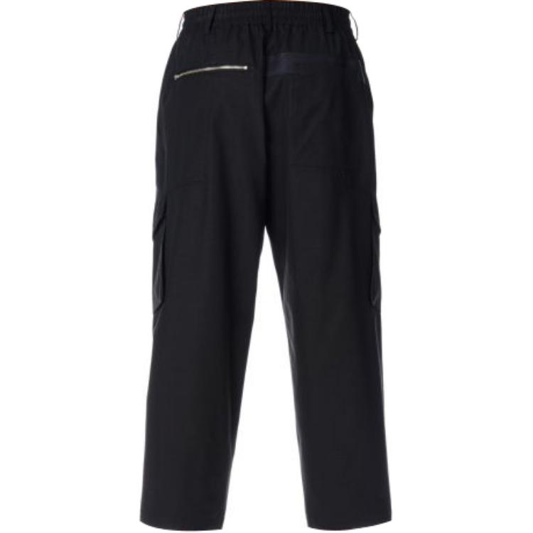 Y-3 Solid Color Minimalist Drawstring Casual Long Pants Unisex Pants Black H63076
