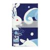 Hamamonyo Tenugui Hand Towel - Leaping Waves Rabbit - Modern, Refreshing Textile Brand, 100% Cotton, 34cm X 90cm, Interior Decor