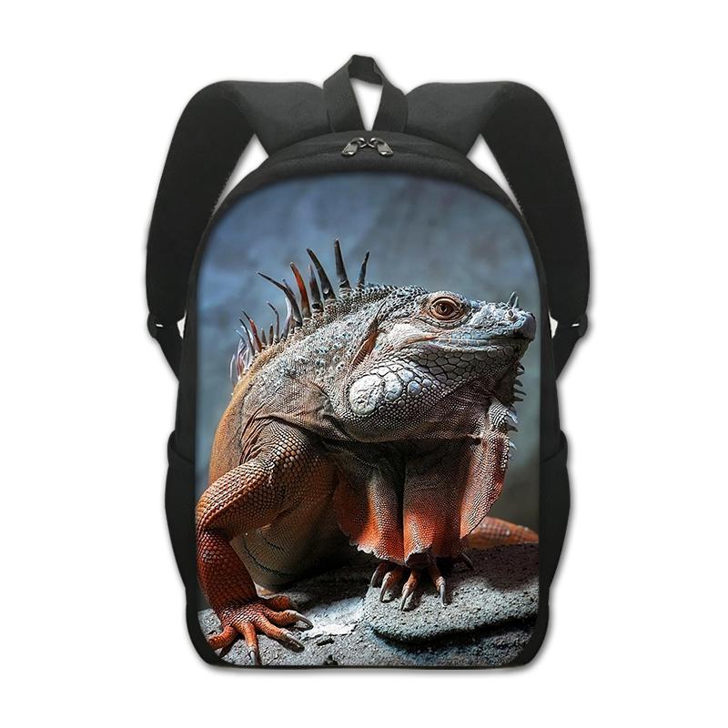Backpack for Teenager Boys Girls Pet Reptile Lizard Daypack Children School Bags Kids Book Bag