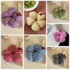Lattice Exaggerated Hair Ring Sweet Oversized Hair Tie Elastic Flower Hair Scrunchies  Women