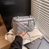 Rhombus chain bag women's new summer niche shoulder messenger bag box bag