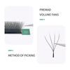 GLAMLASH 4D5D W Shaped Eyelash Extension Premade Volume Fans W Style Lashes Faux Mink Soft Easy Faning Natural Lashes