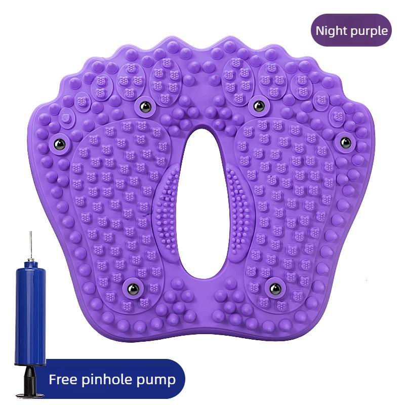Inflatable Foot Massager Stepper Balance Board with Anti Slip PVC Massage Dots for Yoga Training Slimming Leg Shaping