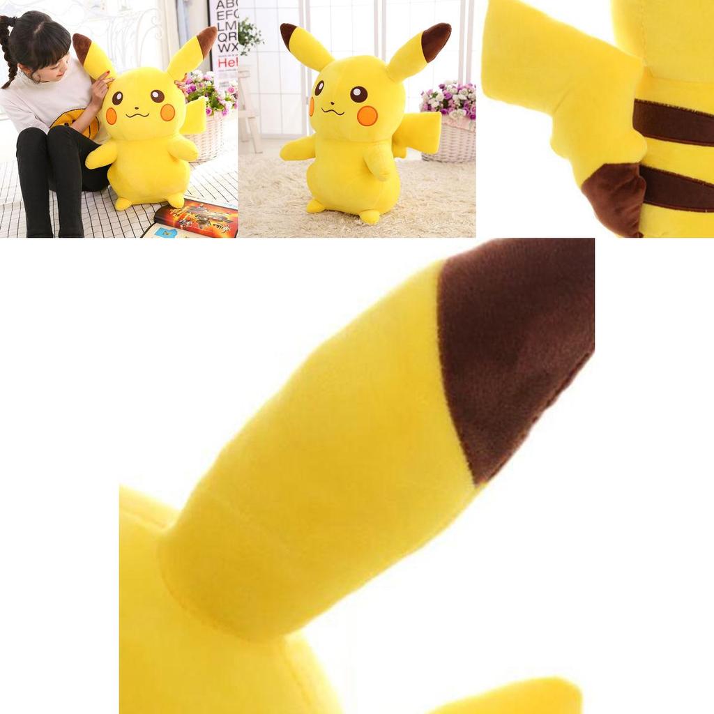 Adorable 17.8inches Large Stuffed Dolls Pokemon Anime Pikachu Soft Plush Animal Toy Gift For All Ages