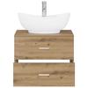 Bathroom Furniture Set Artisan Oak Engineered Wood