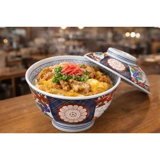 Nishikibotan Lid Bowl 15.7 X 12cm 700g Tempura Katsu Oyakodon Japanese Tableware Restaurant Commercial Use