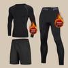 Men's Thermal Fleece Base Layer Set - Winter Velvet Running Sportswear