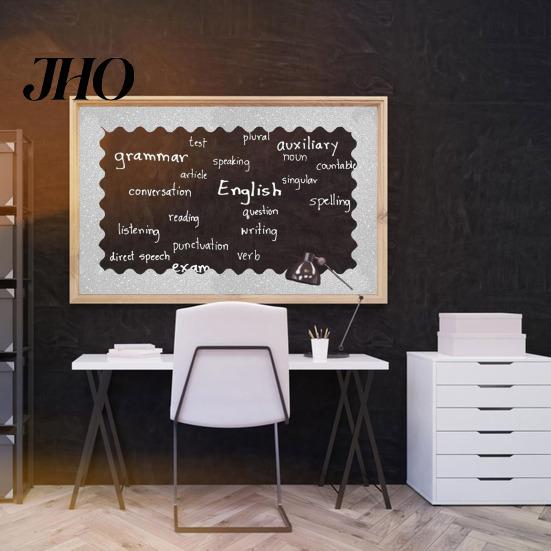 Multi-function Bulletin Board Borders Scalloped Border Vibrant Color Simple Installation Colorful Sticker Shiny DIY Decorative Roll Glitter Trim
