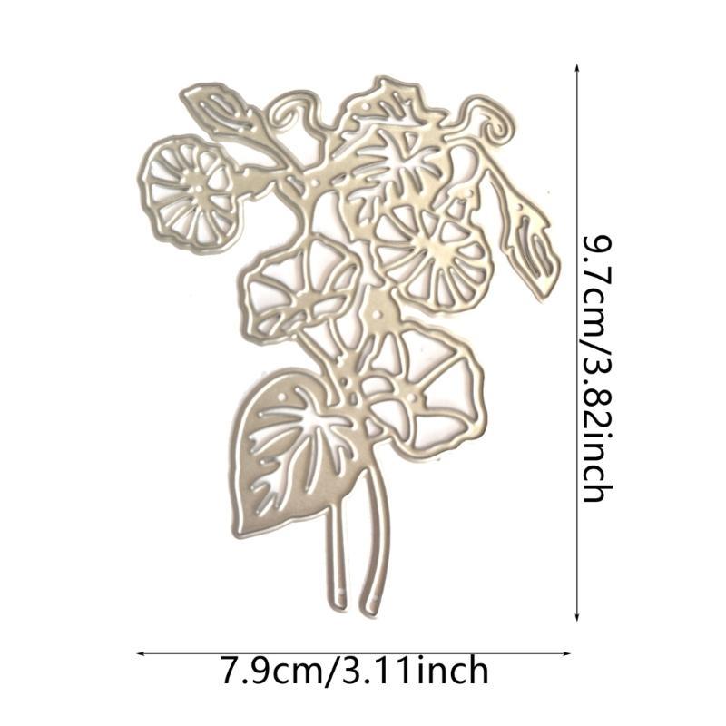 1Set Morning Glory Metal Cutting Dies Handmade Crafts DIY Scrapbooking Embossing