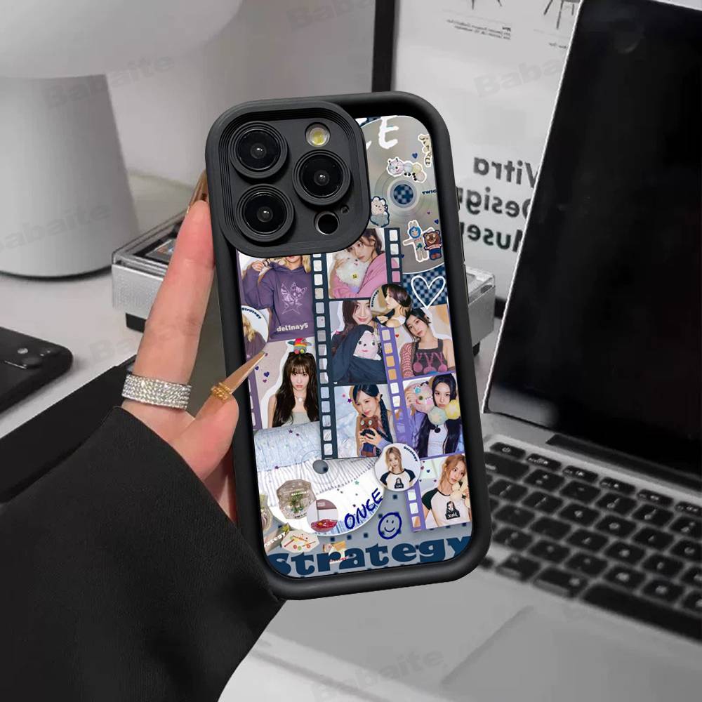 Kpop T-TwiceS Phone Case For Iphone 17 16 Pro Max 15 14 13 12 11 Plus Cover Soft TPU