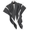 Light luxury temperament silk scarf women's new large square scarf twill silk 91cm travel shawl geometric color matching simple scarf new