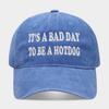 American Retro Fashion Washed Personalized Letter Embroidered Baseball Cap Men's and Women's Street Versatile Casual Cap