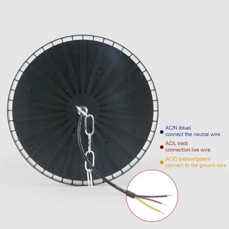 Ultimele lumini de 100/150/200W 220V High Bay Lumini LED OZN Lumini calde/albe Lumini de garaj pentru depozit Iluminare industrială super luminoasă fierbinte