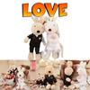 Adorable Peluche Lapin Sg811 Couple pour Décoration de Célébration de Mariage