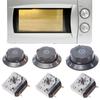 Comutator Timer cu Clopoțel pentru Cuptor cu Microunde Profesional, 60/90/120min, Buton Comutator Mecanic de Timp