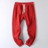 400g Heavyweight Pearl Velvet Multi-Needle Embroidery Warm Sports Casual Cotton Pants Autumn and Winter Unisex Fleece Jogger Pants