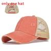 Baseball Cap Womens Cotton Mesh With Crossed Ponytail Openings For Summer Casual Wear