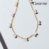 14Kgf Pearl Lovely Layered Necklace 92.5 Silver