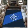 Rangers Football Bedruckter Flanell Teppich rutschfest weich Polyester Boden Teppich Indoor Dekor Matte für Schlafzimmer Wohnzimmer Sofa