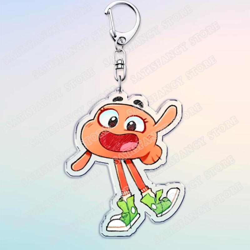 Beliebte Cartoon Gumball Watterson Schlüsselanhänger für Zubehör Süßer Darwin Watterson Tawog Schlüsselanhänger Schmuck Fans Freunde Geschenke
