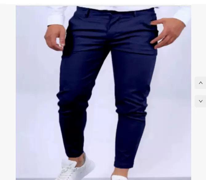 Pantaloni da uomo casual da lavoro a vestibilità slim, texture europea e americana
