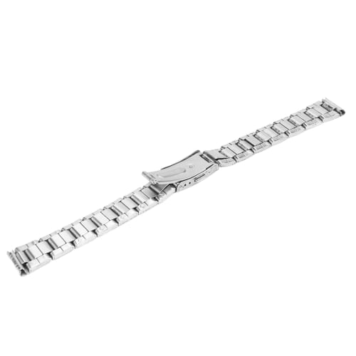 

Sxhlseller Stainless Steel Watch Band, Adjustable Length, Double Button Quick Release Metal Watch Strap (12mm)
