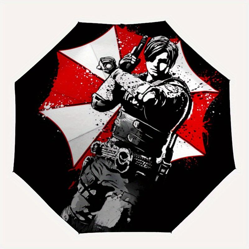 1pc Resident Evil Design Automatic Open/CloseUmbrella,Compact Umbrella for Men & Women Day Gift.N077